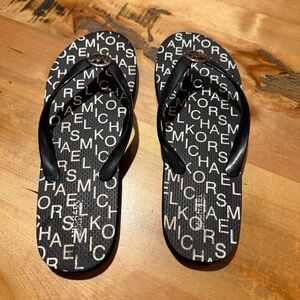 Michael Kors Logo Flip-Flops